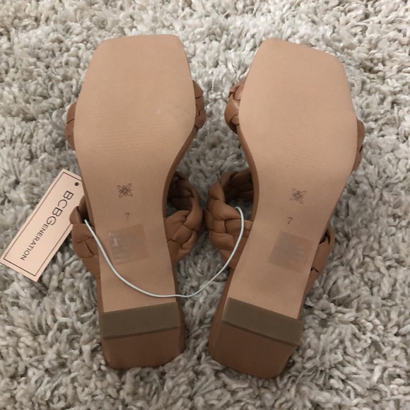 NWT Woven Braided 2 Strap Square Toe Dress Sandal - Picture 9 of 9